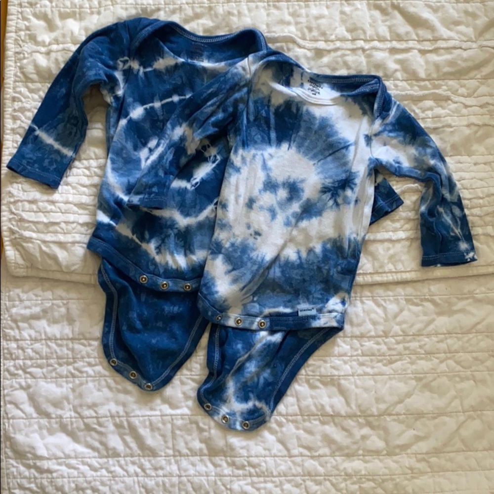 Bundle of tie dye organic onesies